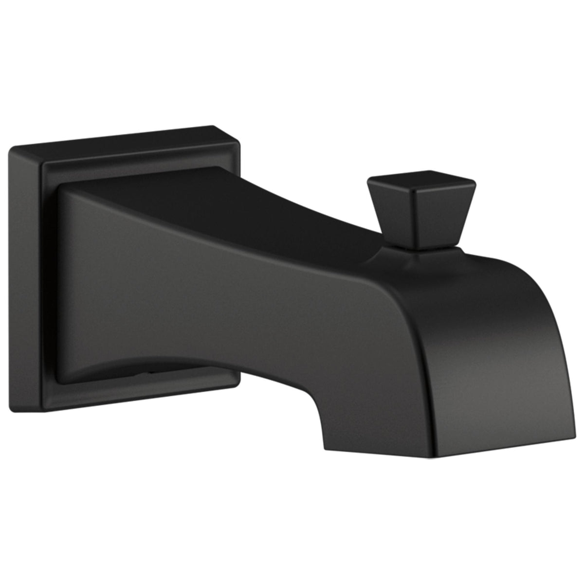 DELTA® RP77091BL Ashlyn® Pullup Diverter Tub Spout, 1/2 in IPS, For Use With Ashlyn® T14464 Tub and Shower Trim, 7-15/16 in Spout Reach, Non-Metal, Matte Black