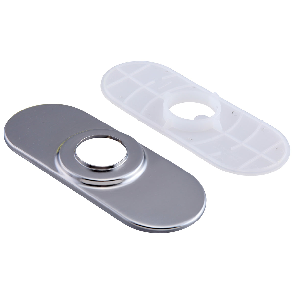 DELTA® RP77702AR Escutcheon and Gasket, 6 in L x 0.15 in H x 2.2 in W, Arctic™ Stainless Steel, Import