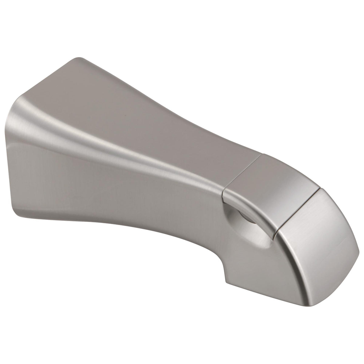 DELTA® RP78735SS Tesla® Tub Spout With Pull-Up Diverter, 1/2 in, For Use With T17052 Monitor® 17 Series Valve Trim, 5-1/2 in Spout Reach, Plastic, Brilliance® Stainless Steel, Import