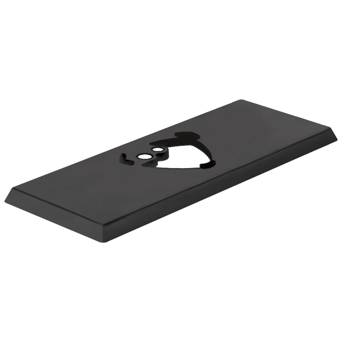 DELTA® RP84822BL Zura Escutcheon and Gasket, Matte Black, Import