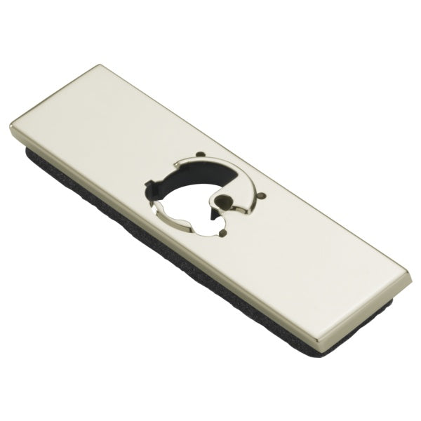 DELTA® RP90834PNPR Pivotal™ 3-Hole Escutcheon and Gasket, For Use With Kitchen Faucet, 1/4 in L x 6 in W x 2.13 in H, Lumicoat™ Polished Nickel, Import