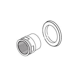 DELTA® RP92251 Pivotal™ Long Sleeve and Washer, For Use With Pivotal™ T3599LF 2-Handle Wall Mount Lavatory Faucet Trim, Polished Chrome, Import