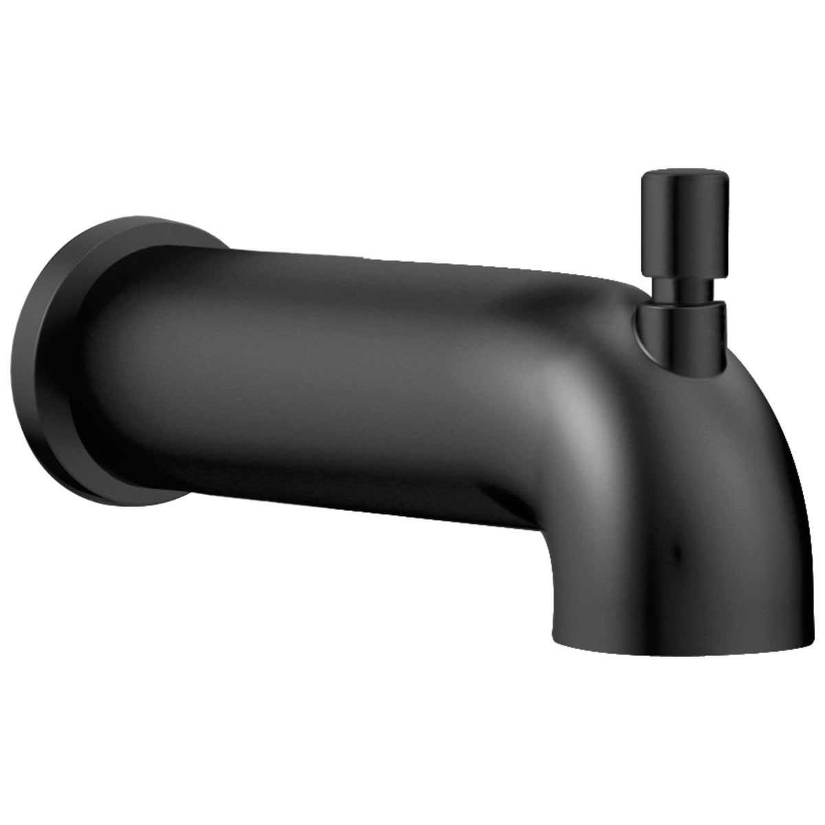 Push Diverter Tub Spout - 6-1/2 x 3-5/8" - Solid Brass