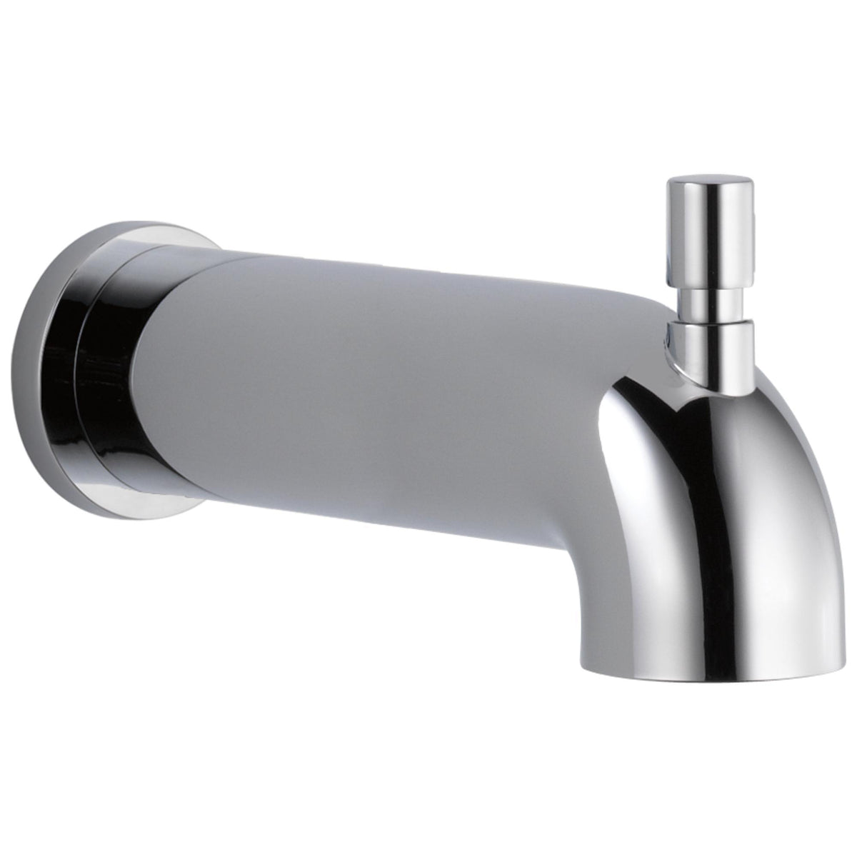 DELTA® RP93273 Modern™ Push-Diverter Tub Spout, 6-1/2 in Spout Reach, Solid Brass, Polished Chrome, Import