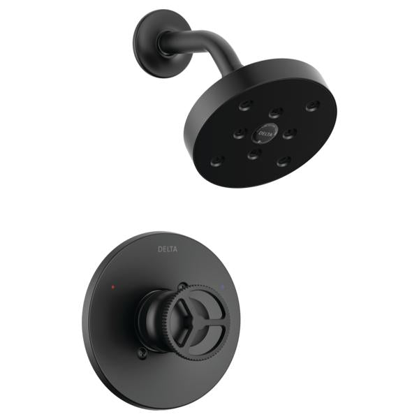 DELTA® T14258-BL Monitor® 14 Series Shower Trim, 6 gpm Valve, 1.75 gpm Shower, Matte Black