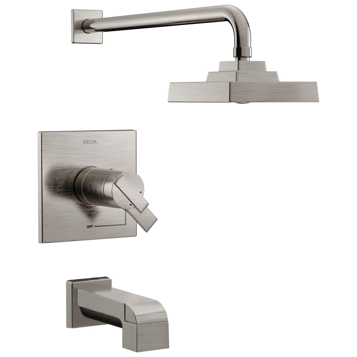 DELTA® T17T467-SS TempAssure® 17T Tub and Shower Trim, 1.75 gpm Shower, Stainless Steel