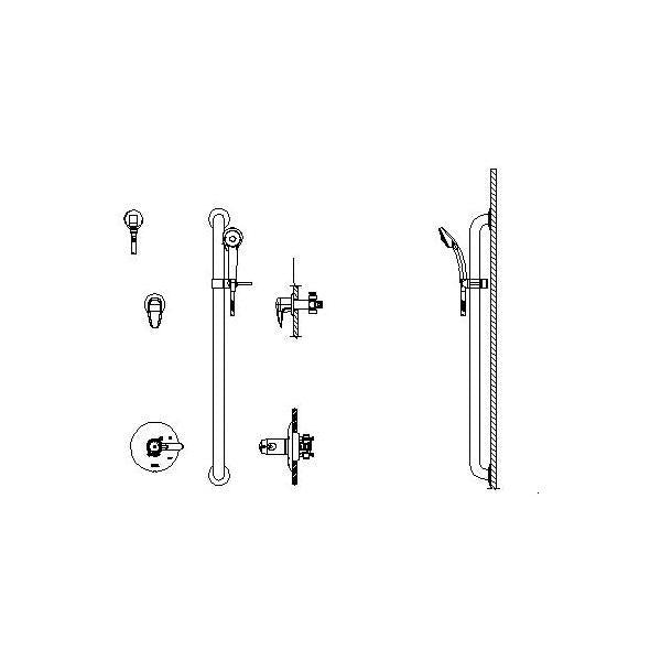 Multichoice - Tempassure 17T Shower Trim Only - Brass