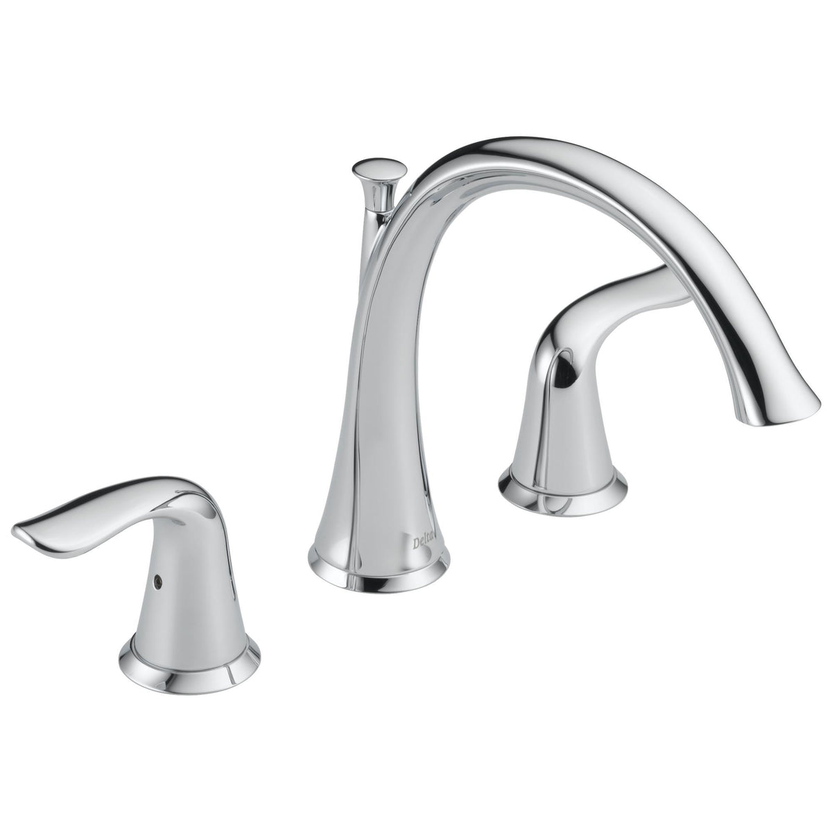 DELTA® Roman Tub Trim, Lahara®, 18 gpm Flow Rate, 8 to 16 in Center, 2 Handles, Function: Traditional, Domestic