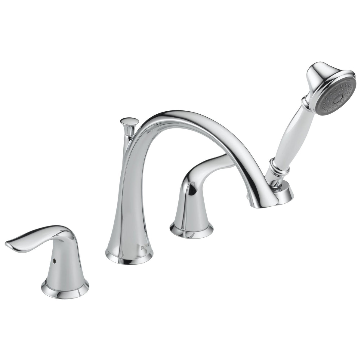 DELTA® Roman Tub Trim, Lahara®, 1.75 gpm Flow Rate, 8 to 16 in Center, 2 Handles, Function: Traditional, Domestic