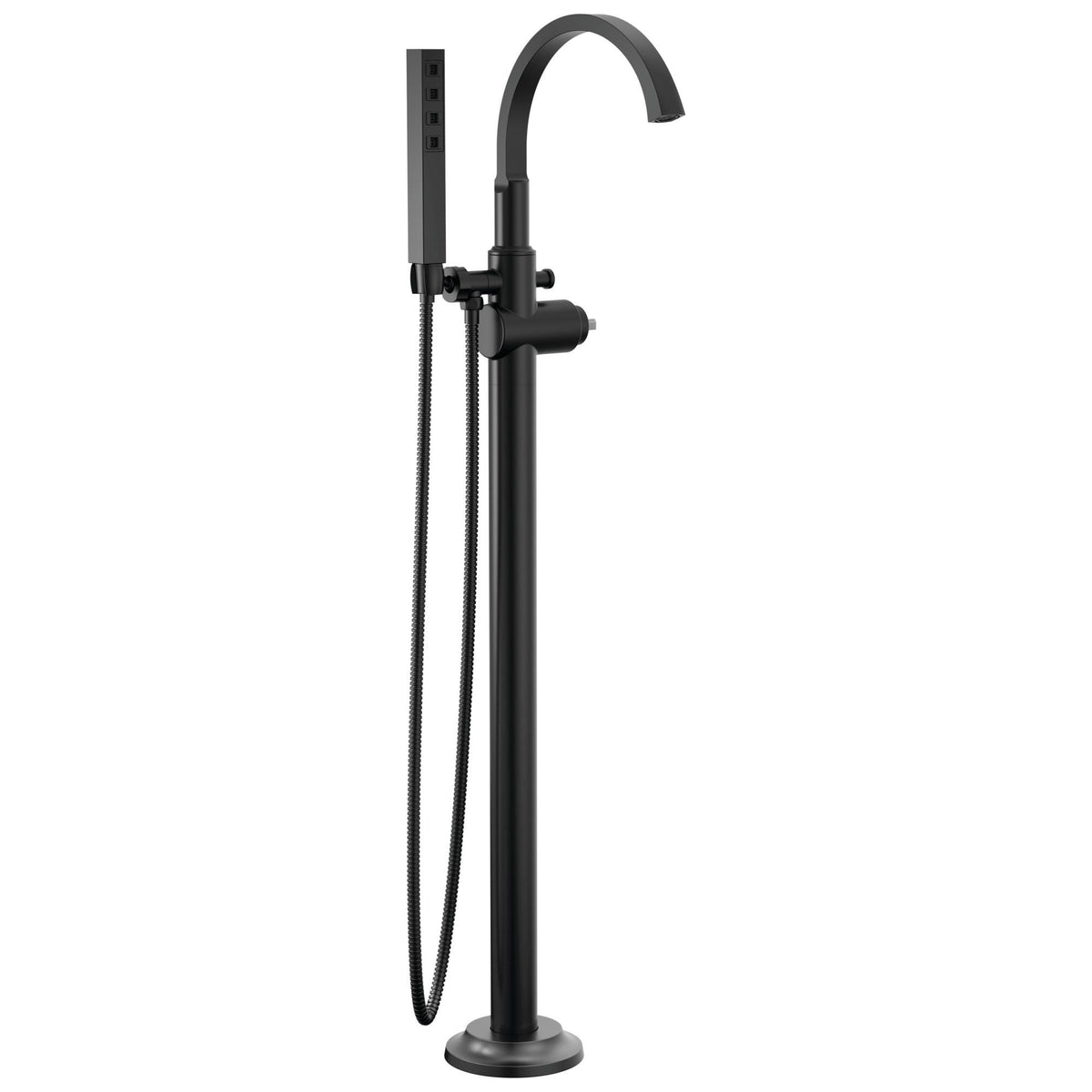DELTA® T4788-BLLHP-FL Tub Filler Trim, 1.75 gpm Flow Rate, Matte Black, 1 Handles