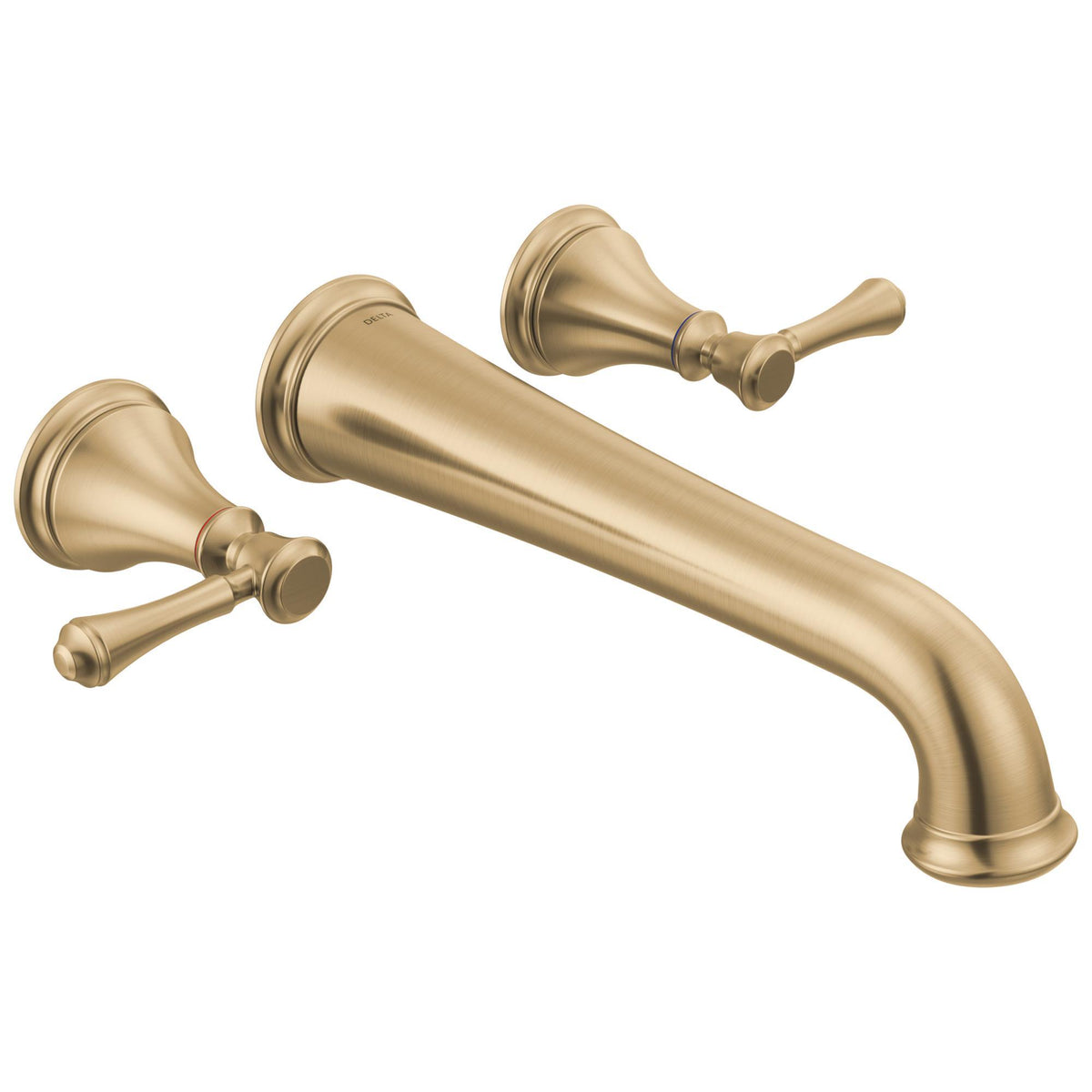 DELTA® T5797-CZWL Cassidy™ Tub Filler, 8 in Center, Champagne Bronze, 2 Handles, Import