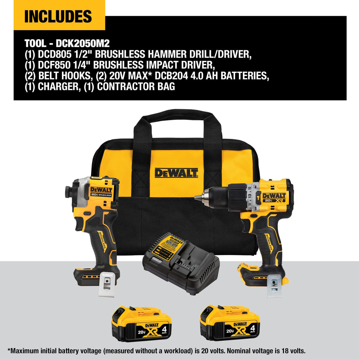 Power Tool - 20 V - 6 Pieces