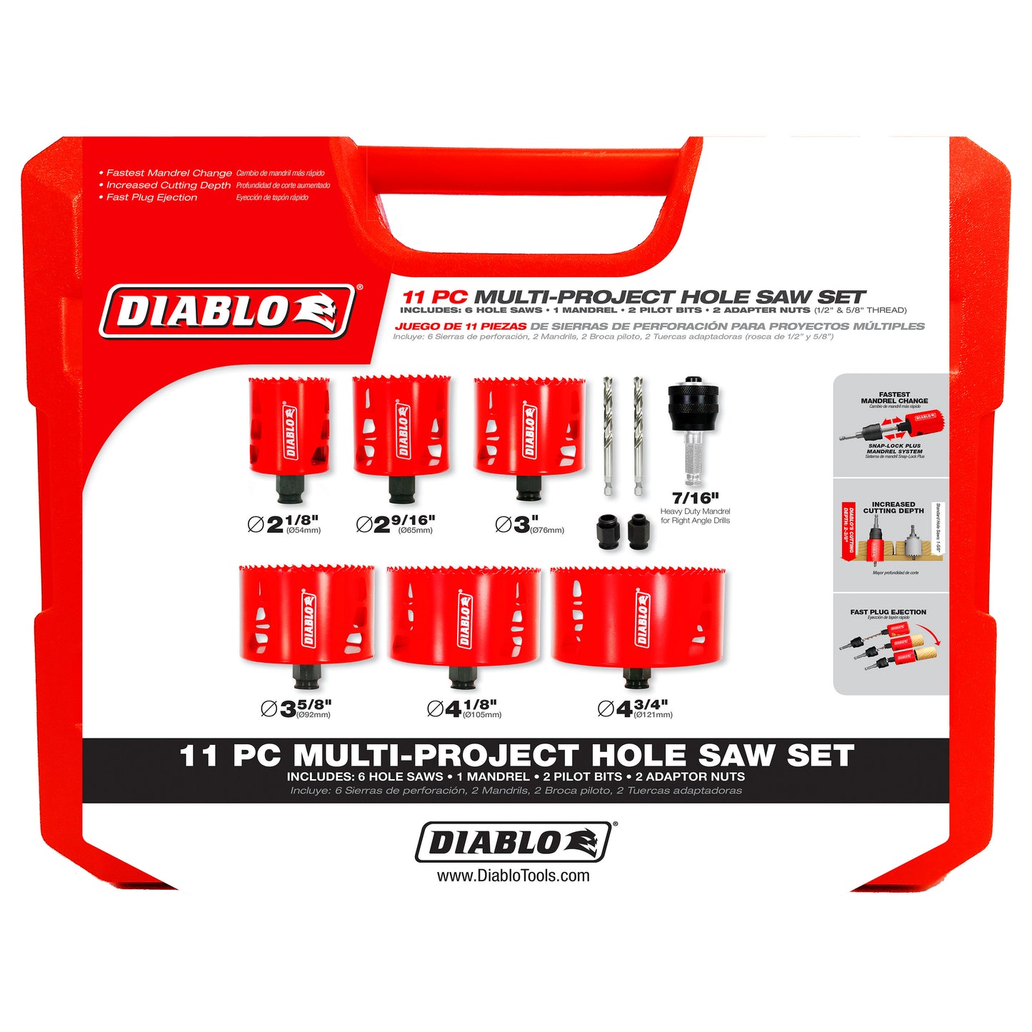 DIABLO LRG HOLE SAW KIT