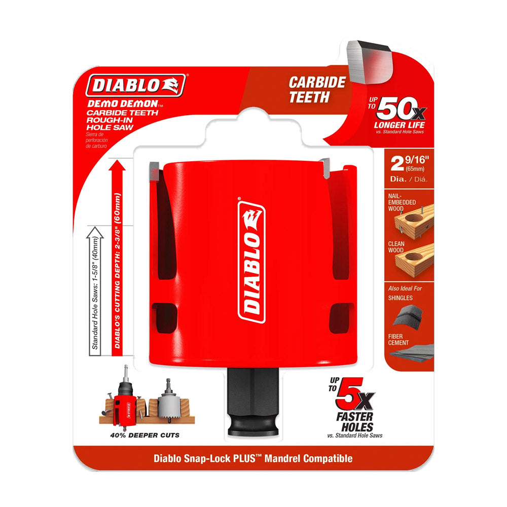 2-9/16" ROUGH-IN HOLE SAW