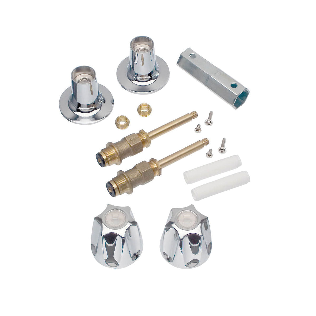 DANCO™ 39688 Tub/Shower 2-Handle Remodeling Kit, Brass, Polished Chrome