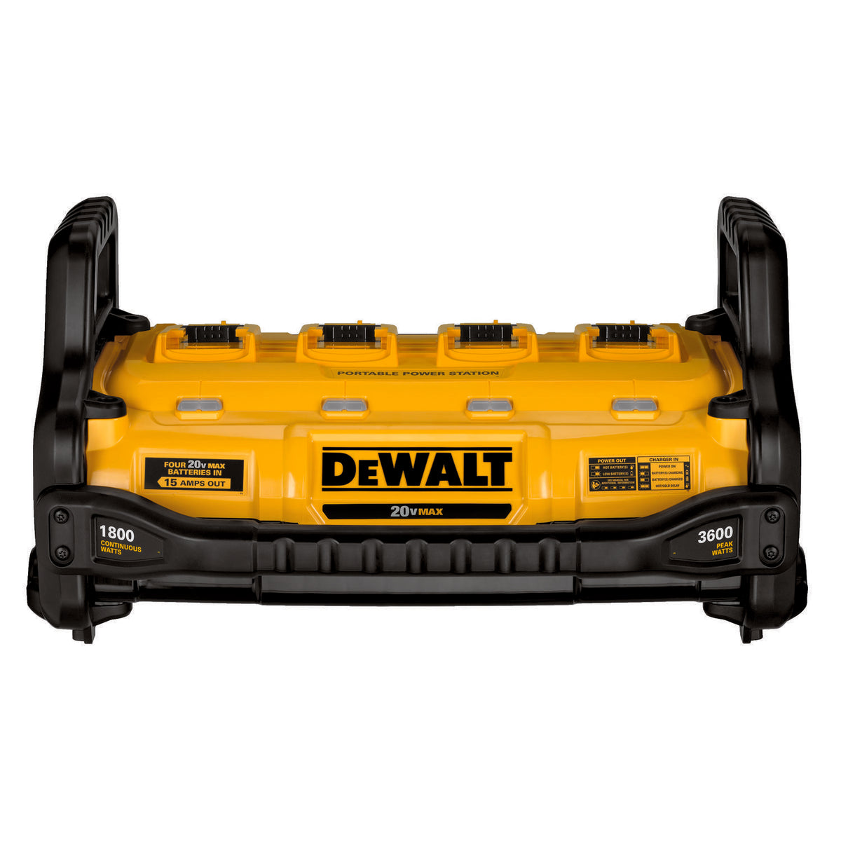 DeWALT® FLEXVOLT™ DCB1800B Cordless Portable Power Station and Battery Charger, For Use With 20V MAX* Batteries, Li-Ion Battery, 2 hr Charging, 4 Batteries