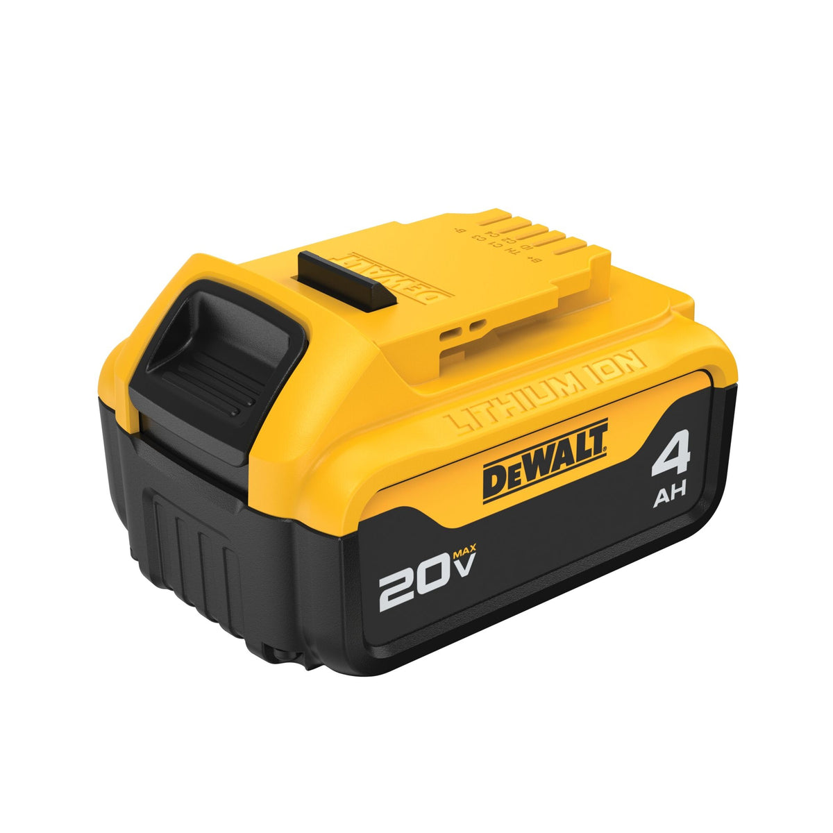 DeWALT® 20V MAX* MATRIX™ XR™ DCB204-2 2-Piece High Capacity Premium Slide, 4 Ah Li-Ion Battery, 20 V DC Charge, For Use With DeWALT® 20 V MAX Li-Ion Chargers and Power TMAX