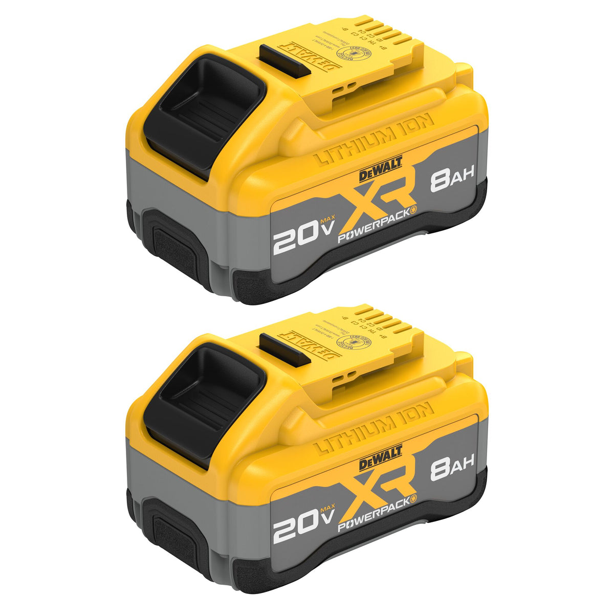 DeWALT® DCB2108-2 Battery, 8 Ah Battery, 20 V DC Charge, For Use With 20V MAX Tools and Chargers