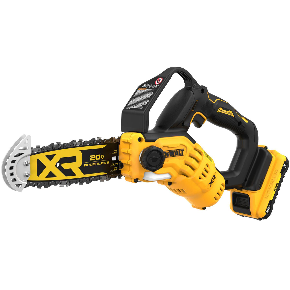 DeWALT® DCCS623L1 Brushless Cordless Chainsaw Kit, 8 in L Bar/Chain, 20 V