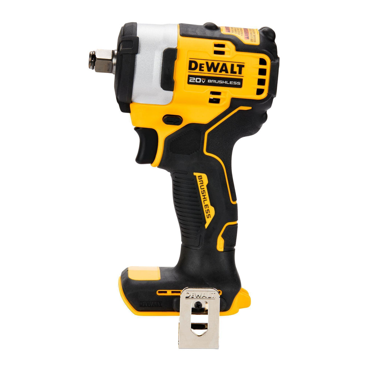 DeWALT® DCF911B Impact Wrench With Hog Ring Anvil, 1/2 in, Up to 250 ft-lb Torque, 20 V, 5.2 in OAL
