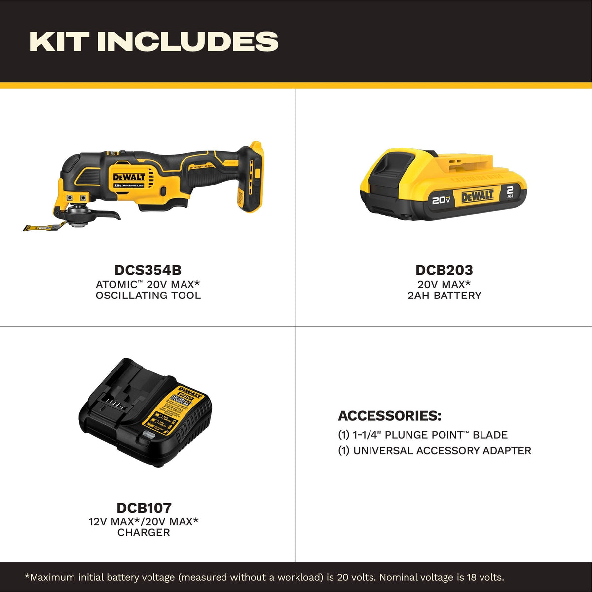 Brushless Cordless Oscillating Multi-Tool Kit - 20 V
