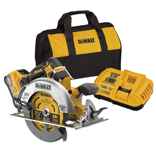 DeWALT® DCS590WW1 Brushless Circular Saw, 7-1/4 in Blade, 20 V DC, 2 in, 2-9/16 in D Cutting