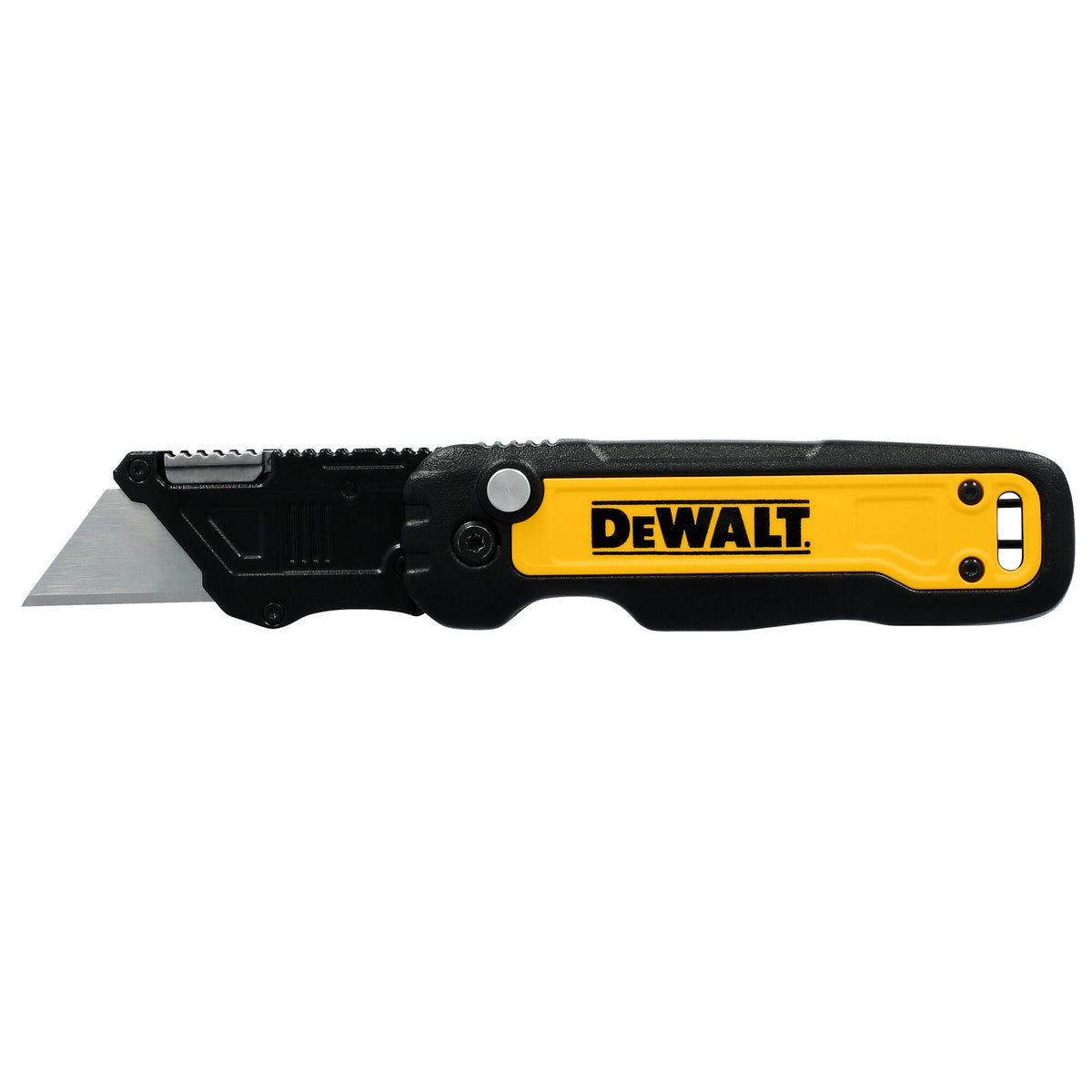 DeWALT® DWHT10991 Utility Knife, Aluminum Blade Standard Utility Blade, 1.25 in L Blade, Flip/Press Opening