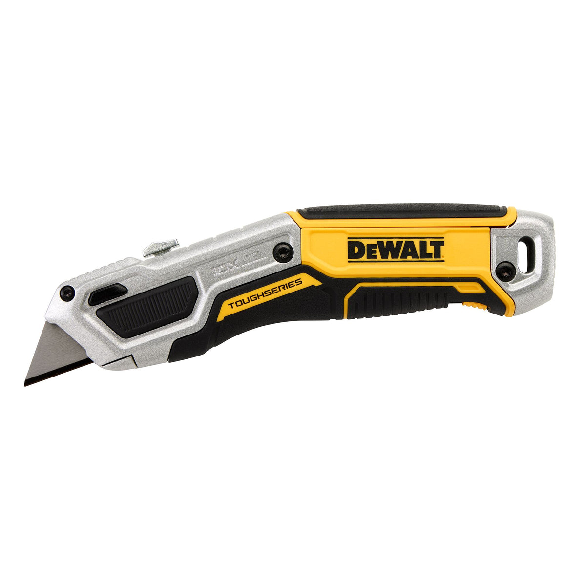 DeWALT® DWHT10999 Spring Lock Utility Knife, 0.74 in W Blade Straight Edge Blade, Slide and Click, Carbon Steel Blade, 9.125 in OAL