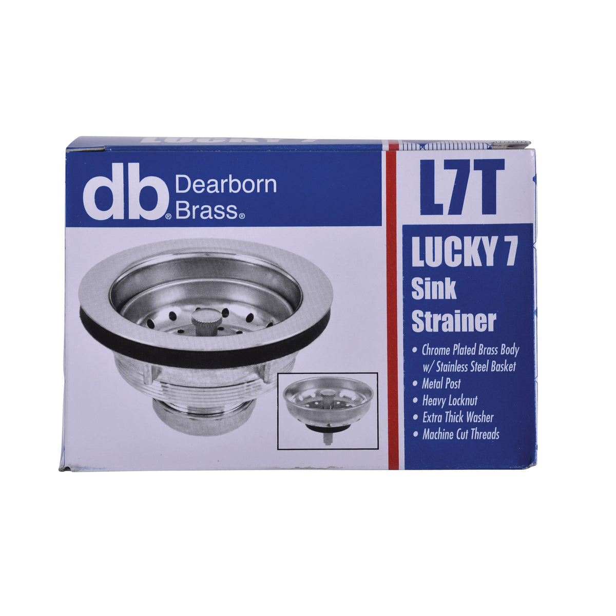 Lucky 7 - Sink Basket Strainer - Brass