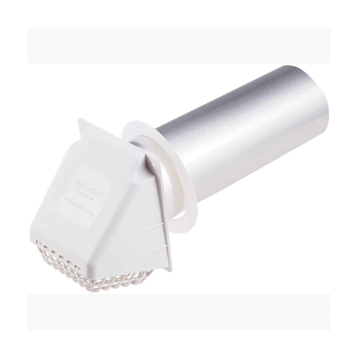 Deflecto® RVHAW4 Dryer Vent Hood, Polypropylene, Wide Mouth Hood, 11 in L x 5-7/8 in W x 5-7/8 in H, Domestic