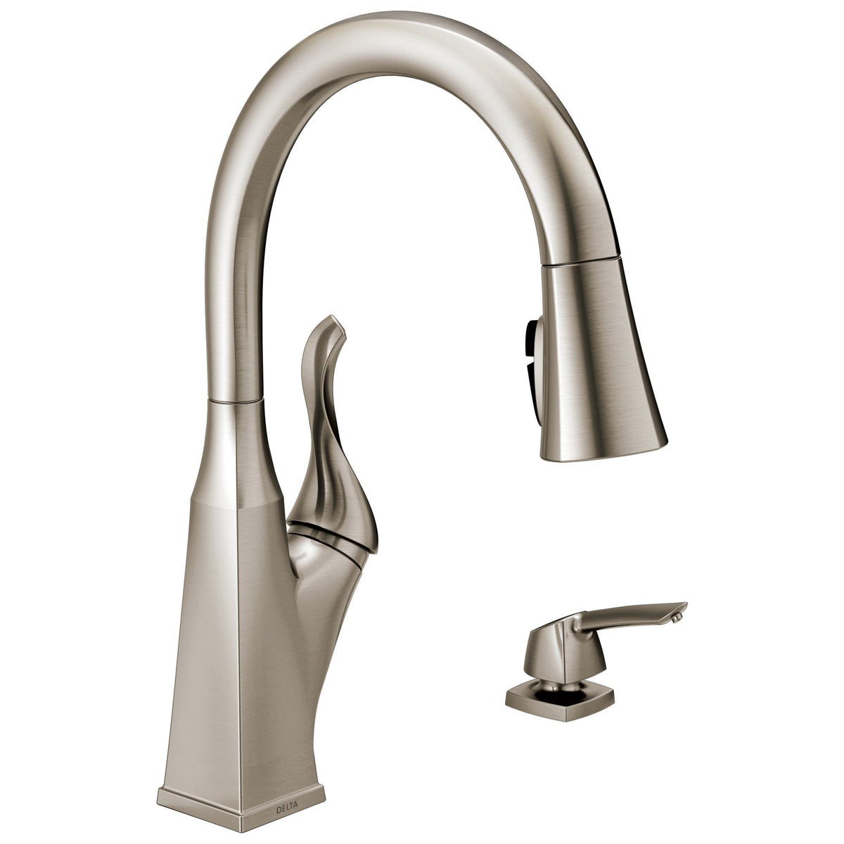 DELTA® 19806Z-SPSD-DST Cantrall™ Single Faucet, 1.8 gpm Flow Rate, Spotshield Stainless, 1 Handles, 1/2/3/4 Faucet Holes, Domestic, Commercial
