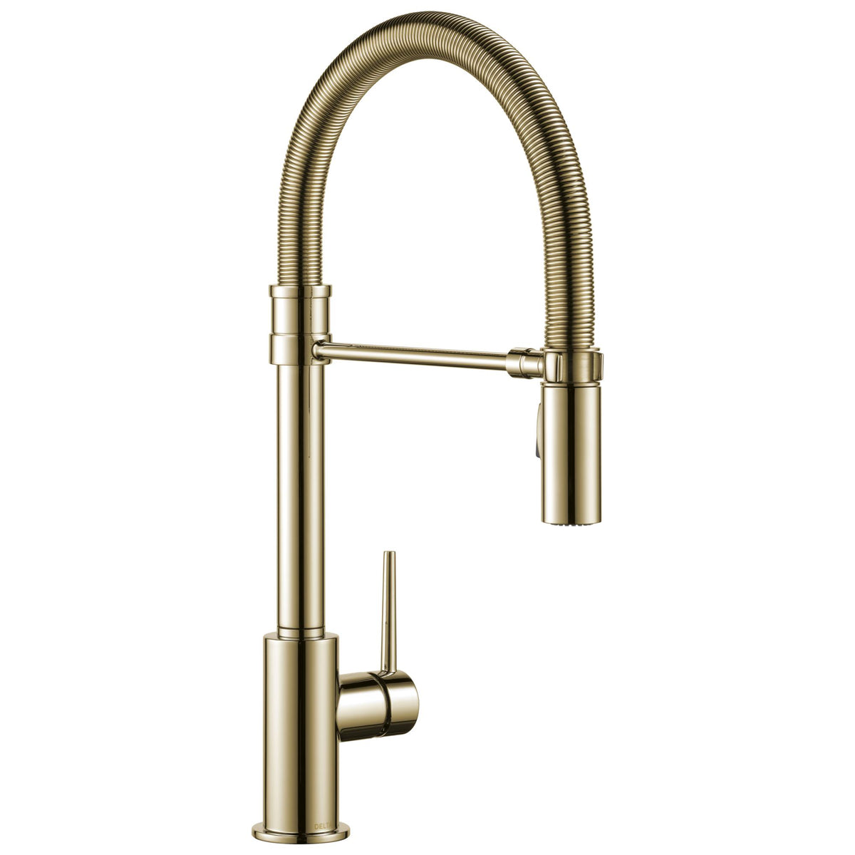DELTA® 9659-PN-DST Trinsic Pull-Down Kitchen Faucet, 1.8 gpm Flow Rate, Polished Nickel, 1 Handles, 1, 3 Faucet Holes