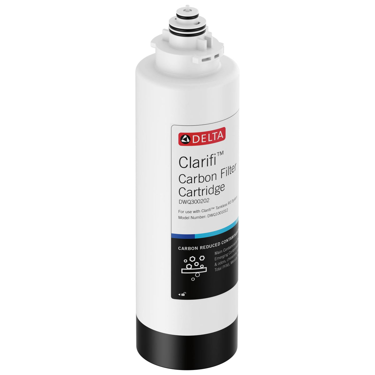 DELTA® DWQ300202 Reverse Osmosis Filter Cartridge, 12.13 in L 3.38 in W 3.38 in H, Plastic, Import