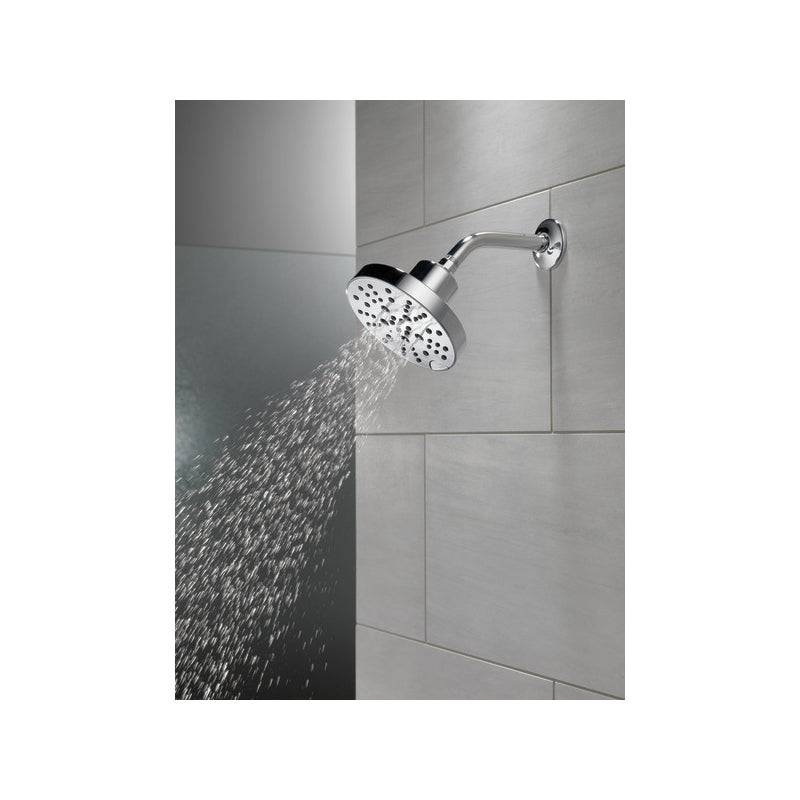 DELTA® 52668 Universal Contemporary Raincan Shower Head, 1.75 gpm Maximum, 5 Sprays, 6 in Dia x 3-15/16 in H Head, Import