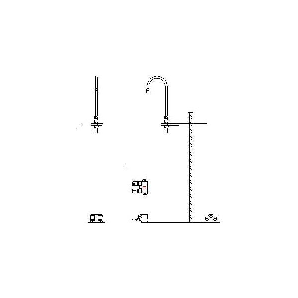 Surgeon Scrub-Up Valve - 1.5 GPM - Deck Mount