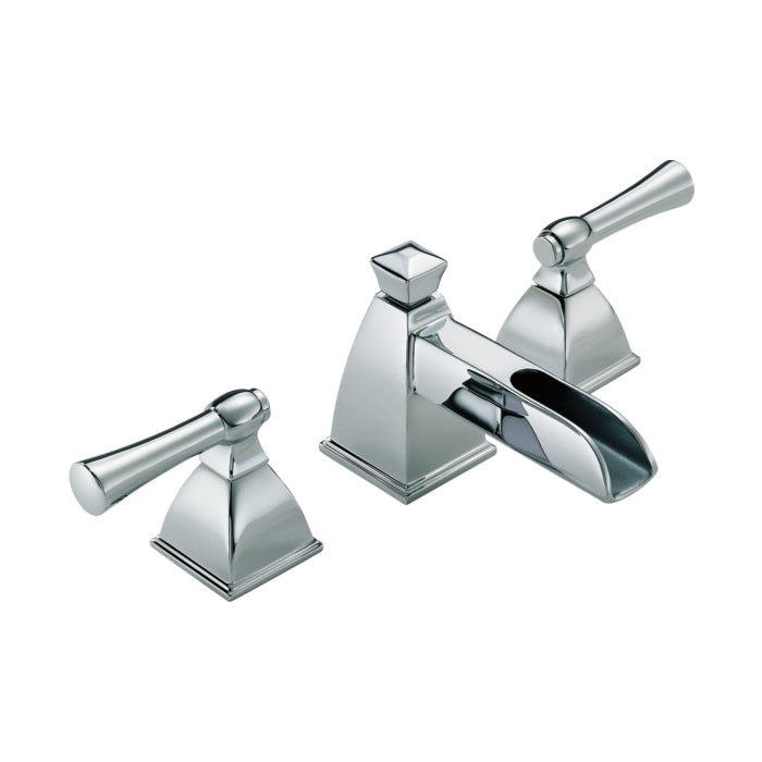Brizo® Vesi® Widespread Lavatory Faucet, 1.2 gpm, 1-3/4 in H Spout, 6 to 16 in Center, 2 Handles, Pop-Up Drain, Domestic, Commercial