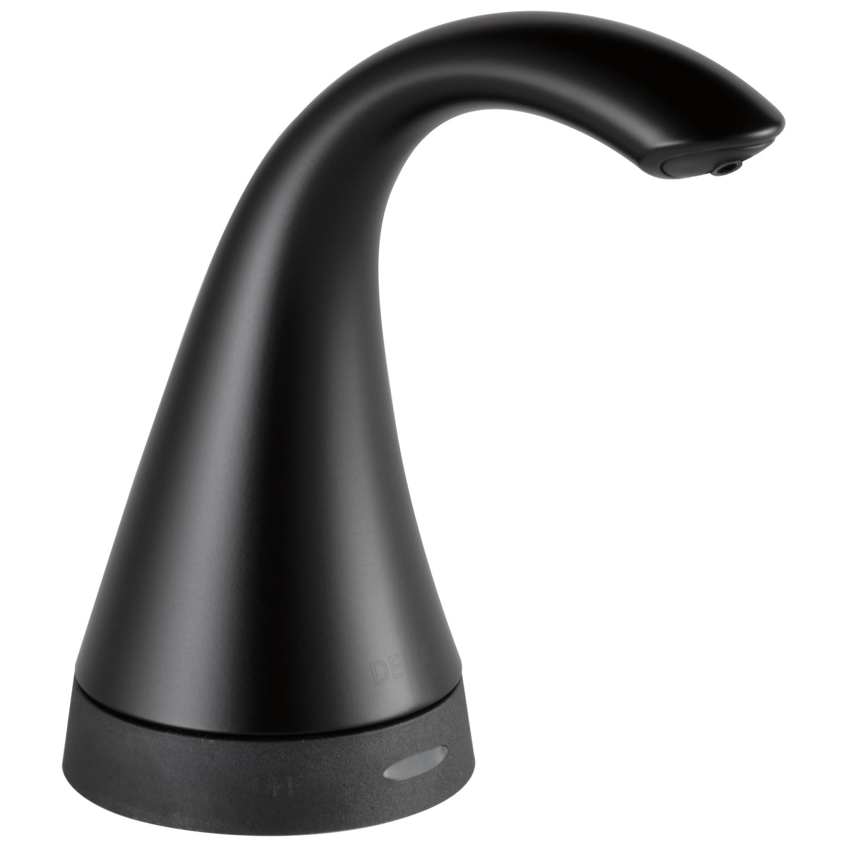 Transitional Electronic Soap Dispenser - Matte Black - Brass