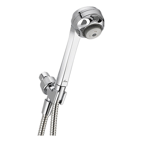 DELTA® 54471-20-BG Classic Shower Mount Hand Shower, 8 in Dia 3-Function Shower Head, 2 gpm Flow Rate, 60 in L Hose, 1/2 in Connection, Polished Chrome, Import