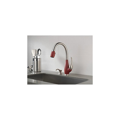 DELTA® Fuse™ Kitchen Faucet, 1.8 gpm Flow Rate, 1 Handles, 1 Faucet Holes, Function: Traditional, Domestic, Commercial