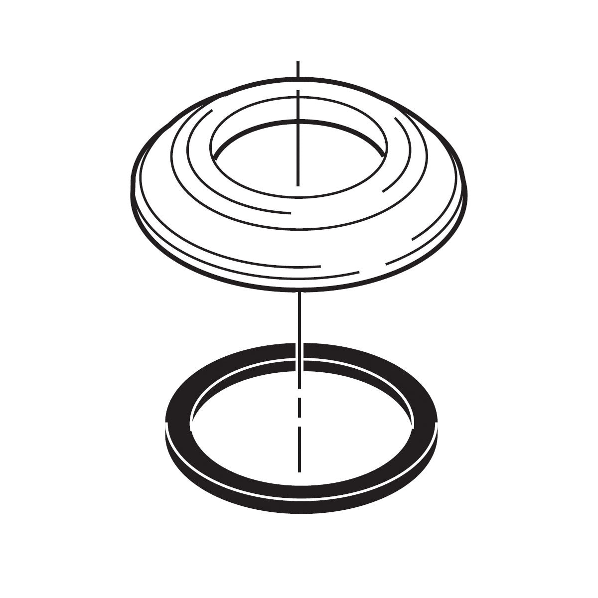 Brizo® RP23092BN Spout Base With Gasket, Brushed Nickel