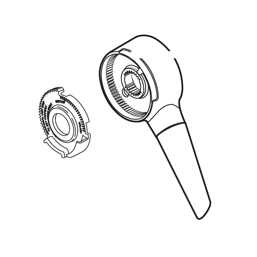 DELTA® RP61610 17 Series Rizu® Single Volume Control Handle Kit, For Use With Model T17082/T17085/T17282/T17285/T17285-H2O/T17482/T17485 and T17485-H2O Shower Trim, Polished Chrome, Import