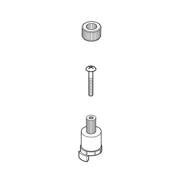 Brizo® RP70607 Charlotte® Screw Adapter and Insert, For Use With T67385 and T67485 2-Handle Roman Tub Trim, Import