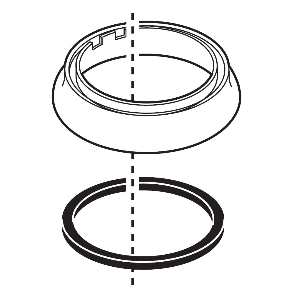 DELTA® RP70705SS Trim Ring and Gasket, For Use With Model 19958-DST and 9158-DST Kitchen Faucet, Brilliance® Stainless Steel, Import