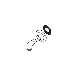Odin - Wall Outlet and Flange - Brushed Nickel