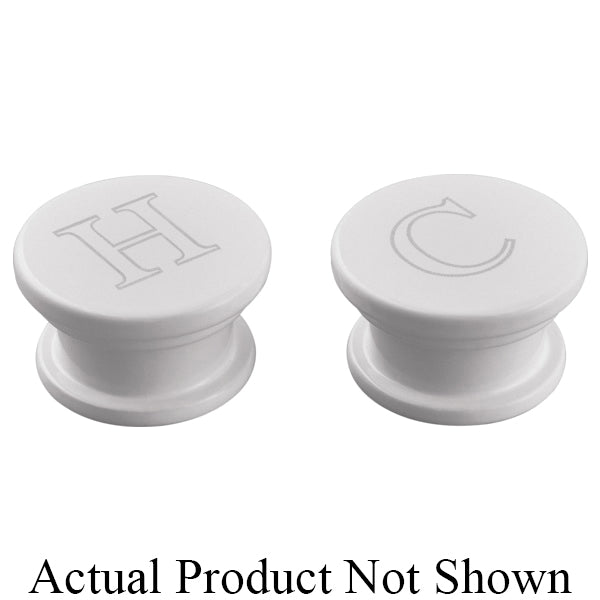 Rook - Tub Faucet Handle Insert Pairs - Polished Chrome