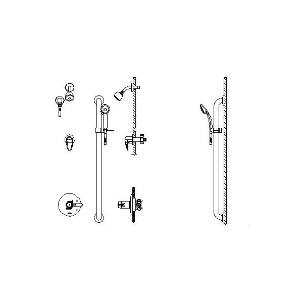 Multichoice - Tempassure 17T Universal Shower Trim Only