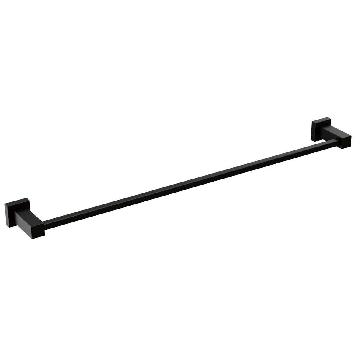 Velum - 24" Transitional Towel Bar - Matte Black - Brass