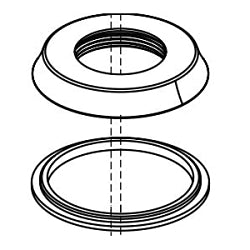 Flange and Gasket - 2" L x 1/2" H