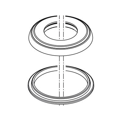Flange and Gasket - 2.13" L x 0.31" H