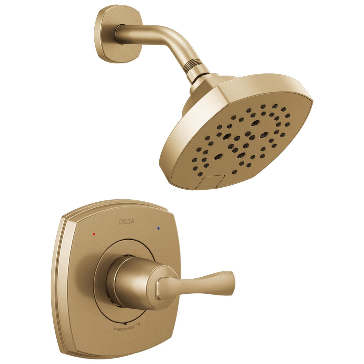 DELTA® T14276-CZ-PR 14 Series Stryke® 1-Function Shower, 1.75 gpm Max Flow, Wall Mount